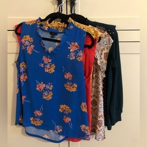 Lot of 6 women’s medium dress/casual tops—$35 for ALL!
